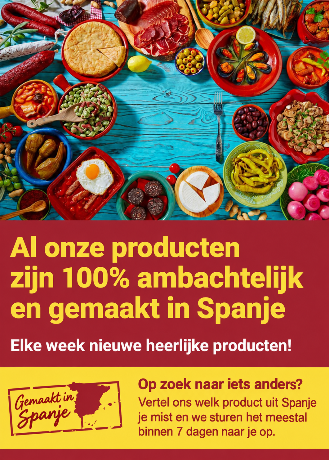 Spanish Club: 100% ambachtelijke producten, gemaakt in Spanje.
