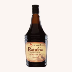 Ratafia de Montserrat walnoot- en kruidenlikeur (licor de nous / nueces), IGP Catalaanse Ratafia, fles 70 cl