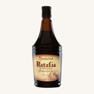 Ratafia de Montserrat walnoot- en kruidenlikeur (licor de nous / nueces), IGP Catalaanse Ratafia, fles 70 cl