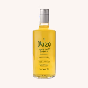 Kruidenlikeur uit Galicië (Licor de Hierbas), IGP Galicia, op basis van Orujo, fles van 70 cl