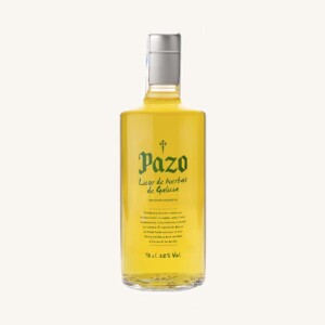 Kruidenlikeur uit Galicië (Licor de Hierbas), IGP Galicia, op basis van Orujo, fles van 70 cl