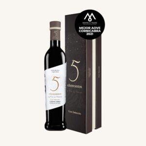 5 elementos Gran Selección Cornicabra EVOO olijfolie, DOP Montes de Toledo, met premium case