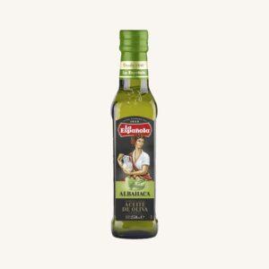 Extra vierge olijfolie met basilicumsmaak (albahaca), uit Andalusië, fles