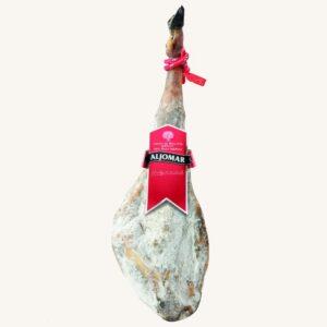 Ibérico-ham (50%) van eikelvlees (Jamón), rood etiket, DOP Guijuelo, Salamanca, volbeen