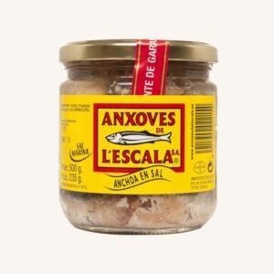 Gezouten ansjovisfilets (salazón), ambachtelijk, uit Girona - Middellandse Zee, middelgrote pot