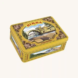 Birba Classic assortiment van 11 soorten Birba-koekjes, Surtido, uit Girona, in een blikken doos.