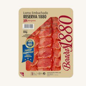 Lomo embuchado (gezouten lendenen) Reserva 1880, voorgesneden