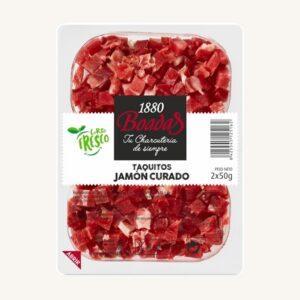 Taquitos van gedroogde Serrano-ham (in kleine blokjes gesneden)