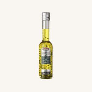 Aromatische olijfolie met verse basilicum (albahaca fresca), 100% natuurlijk, fles