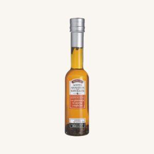 Aromatische olijfolie met cayennepeper en kruidige specerijen, 100% natuurlijk, fles