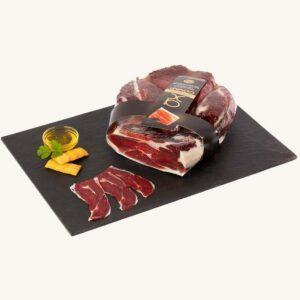 Eikelgevoede 100% Ibérico schouderham (Paleta), Black label - Pata Negra, DOP Los Pedroches, uit Andalusië, heel stuk