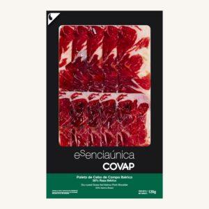 Ibérico (50%) grasgevoerde schouderham (Paleta de cebo de campo), Groen label, uit Cordoba, Andalusië, voorgesneden