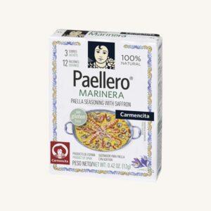 Paellero Marinera zeevruchtenpaellakruiden met saffraan (sazonador paella marinera), 12 porties in 3 zakjes