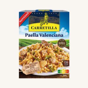Paella Valenciana met Bomba-rijst, klaar om te eten in 2 minuten, 1 portieschaal