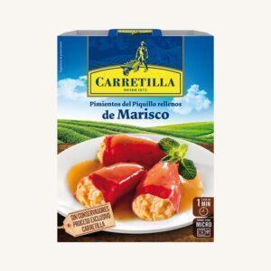 Piquillo-paprika's gevuld met zeevruchten, klaar om te eten in 1 minuut, 1 portieschaal