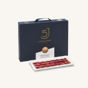 Cinco Jotas (5J) Geschenkdoos handgesneden hele schouderham (paleta) pata negra eikelgevoerd 100% Ibérico - Jabugo