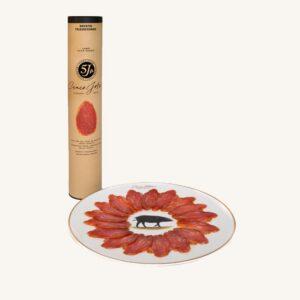 Media caña de lomo pata negra Traditioneel met paprika (varkenslende van eikelvarken) 100% Ibérico, half stuk
