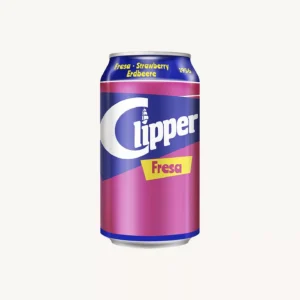 Aardbeienfrisdrank (refresco de fresa), van de Canarische Eilanden, blikje