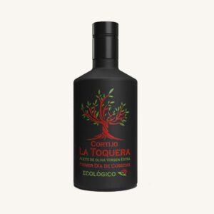 Cortijo La Toquera Biologische extra vierge olijfolie (EVOO / AOVE), Hojiblanca en Picuda-variëteiten, uit Cordoba, fles