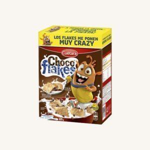 Choco Flakes Original, knapperige koekjes gevuld met ontbijtgranen en chocoladestukjes, doos