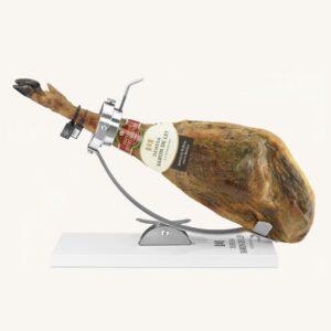 Eikelgevoerde 100% Ibérico ham (jamón), black label - pata negra, DOP Dehesa de Extremadura, volbeen