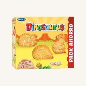 Dinosaurus ontbijtgranenkoekjes met vitaminen (galletas de cereales), doos met 40 stuks