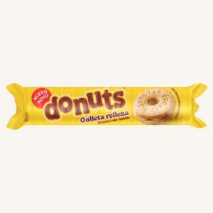 Koekjes gevuld met donutcrème, schaal met 12 stuks