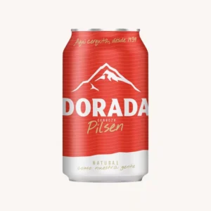 Dorada Pilsen-bier (cerveza), Clásica, van de Canarische Eilanden, blik