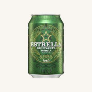 Estrella de Levante, klassiek pilsbier (cerveza), uit Murcia, blikje
