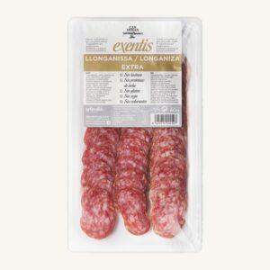 Longaniza Extra, uit Catalonië, voorgesneden