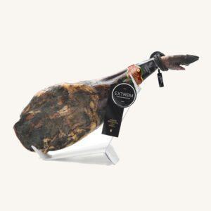 Eikelgevoerde 100% Ibérico schouderham (paleta), black label - pata negra, DOP Dehesa de Extremadura, volbeen