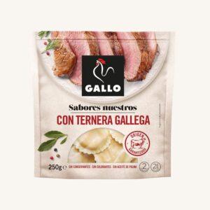 Verse eierpasta gevuld met Galicisch kalfsvlees, uit Barcelona