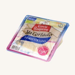 Magere halfgedroogde kaas van gemengde melk, voorgesneden.