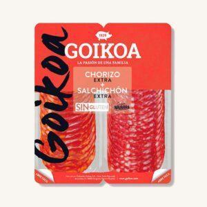 Chorizo Extra + Salchichón Extra, uit Navarra, combopakket voorgesneden