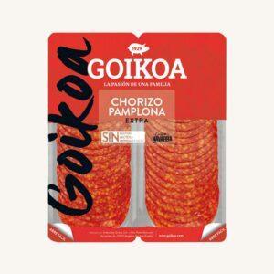 Chorizo de Pamplona extra, uit Navarra, voorgesneden