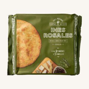 Rozemarijn- en tijm-olijfolietorta, handgemaakt, uit Sevilla, verpakking van 6 stuks