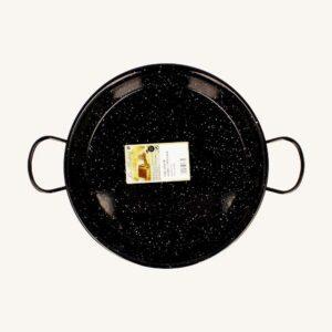 Paellapan (paellapan), gemaakt van geglazuurd staal, 30 cm diameter, voor 2-3 personen