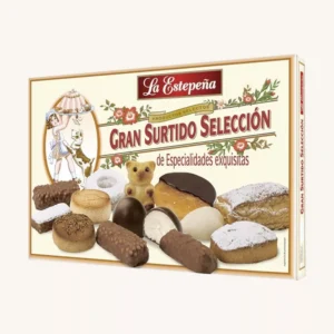 La Estepeña Gran Surtido Selección (assortiment Spaanse lekkernijen), uit Sevilla, grote doos