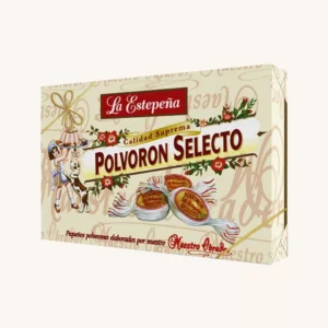 La Estepeña Premium Polvorón Selecto, 20% amandel, uit Estepa (Sevilla), middelgrote doos
