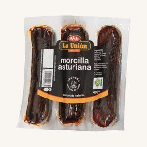Morcilla Asturiana ahumada (gerookt), uit Asturië, 3-delig