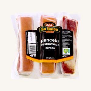 Gedroogde en ontbeende pancetta uit Asturië, 3 stuks