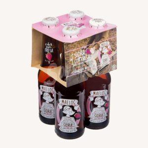 Cider met aardbei - 4 flessen