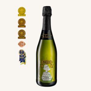 Sprankelende biologische appelcider, fles