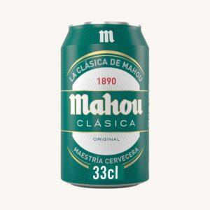 Mahou Clásica, Pale pils (cerveza), uit Madrid, blik