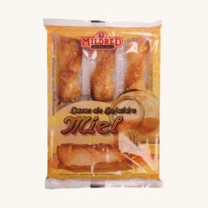 Honingbladerdeegtwists (lazos de hojaldre miel), 6 stuks