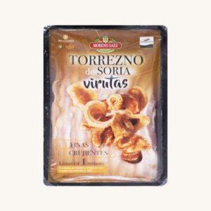Virutas de Torrezno de Soria (gemarineerde, voorgekookte reepjes varkensbuik), kleine schaal