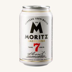 Moritz 7 bier (speciaal premium lager, 100% mout), blik