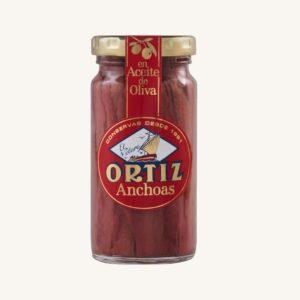 Ansjovisfilets in olijfolie, uit de Cantabrische Zee, klein potje