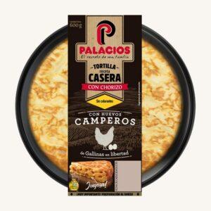 Spaanse aardappelomelet met chorizo, zelfgemaakt recept, middelgroot