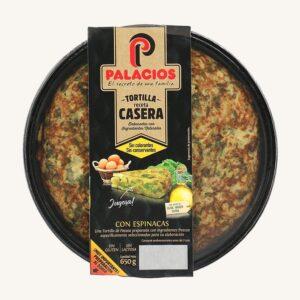 Spaanse aardappelomelet met spinazie, zelfgemaakt recept, middelgroot